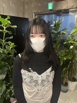 キャラハーフ 池袋東口店(KYARA HALF)&nbsp;ハッシュカット/ブルーブラック/レイヤーカット