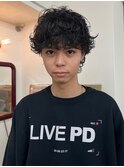 波巻きウルフパーマ