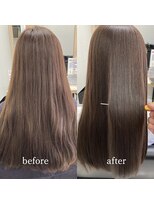 エルプラスヘアー 平尾店(L+hair)&nbsp;20代30代髪質改善カラー大人可愛い透明感小顔ストレート