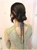 20代 ヘアセットお呼ばれヘア ヘアアレンジ カチモリヘア