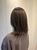 ココカラヘアー ニコ(cococara hair nico) レイヤーボブ/オリーブベージュ