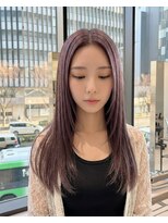 ハーツオオサカ(HE:ARTS OSAKA)&nbsp;センターパート大人ロングブリーチなしダブルカラー