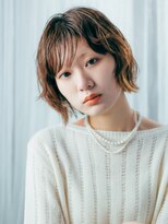 フレイムス ヘアアンドリラックス 南越谷店(Frames hair&relax) 学生20代30代◎前髪あり大人可愛い濡れ髪ショートウェーブ南越谷