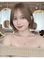 サンド ミュウ 横浜店(sand mieu)&nbsp;小顔見え感覚風くびれボブ
