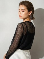 ラナチュール(la nature)&nbsp;センターパートハンサムショートボブ