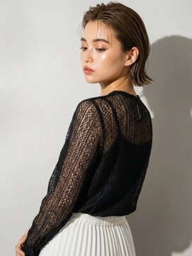 ラナチュール(la nature) センターパートハンサムショートボブ