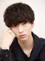 ルーシー 名古屋栄(LUCEY) センターパートニュアンスパーマフェザーパーマ波巻きパーマ