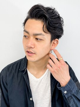 モッズヘア メン 上尾東口店(mod's hair men) 七三アップバングビジネスフェザーパーマショート20代30代p1上尾