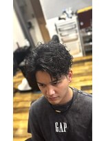 バーバーブロス(BAR BER bro's)&nbsp;波巻きパーマ/メンズ/スペインカール/浦安/眉毛