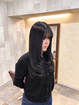 アンドカオマワリカットファム(Fann.)&nbsp;艶髪ブラック×ナチュラルレイヤーロング