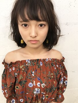 ヒート バイ アンカットラウンジ 渋谷(HEAT by UNCUT&LOUNGE) 暗髪 アッシュ ニュアンスボブ【HEAT by UNCUT&LOUNGE 渋谷】