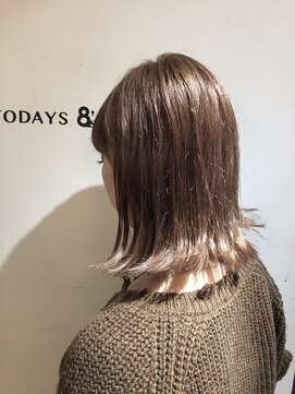エイト ヘアサロン 渋谷本店(EIGHT) 【EIGHT渋谷】お客様スタイル_デザインカラー_切りっぱなしボブ