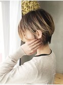 ハイトーングラデーションショート