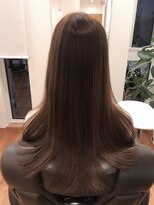 リズム オーガニックヘアサロン(rizm.ORGANIC HAIR SALON) 艶感グレージュなナチュラルストレート