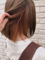 パザパ 交り江店(PA.ZA.PA.)&nbsp;ブリーチインナーカラー☆オレンジベージュ/20代30代40代