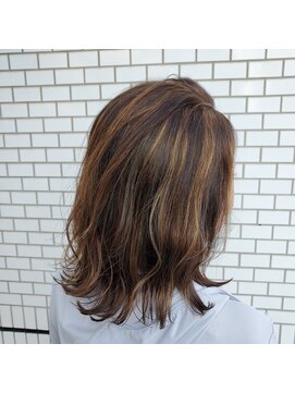 ヘアープロポーザー ラグ(hair proposer Leggu) 脱白髪染めハイライト