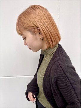 ヘアサロン エム 川越店(HAIR SALON M) ぱつっとかっこいいボブ☆ 前髪にひっそりインナーカラー