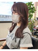 kana 韓国風 顔まわりカット ラベンダーカラー