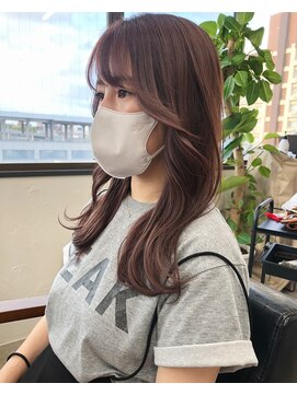 イット(it.) kana 韓国風 顔まわりカット ラベンダーカラー