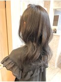 福山市美容室Caary 人気イルミナカラーダークグレージュ