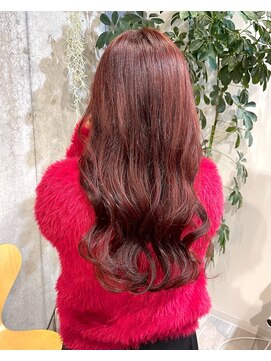 マノハル(MANOHARU) 小顔カット　推しらぶピンクカラー