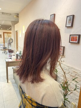 ヘアーアンドメイク エクリ 不動前店(Hair&Make equri) 【目黒美容室】レッドカラー・ボルドーカラー・ハイライト
