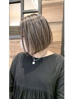 リード バイ ラグーン(LEAD by LAGOON)&nbsp;バレイヤージュグレージュハイライトダブルカラーケアブリーチ