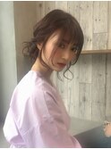 ワイドバング外ハネボブ。美髪でイメチェンホワイトブロンドに。