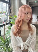 ペールピンク×ロングヘア