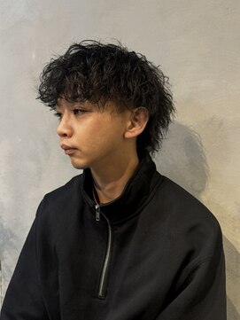 ギヴヘアインダストリー(Give hair industry) 縦落ちスパイラル×ウルフ