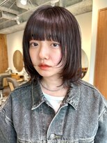 ノイカーム(noi Calm) 顔周りレイヤーカットくびれヘアミルクティーベージュカラー