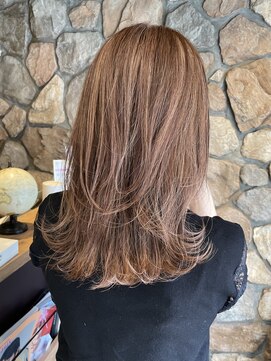 ラック(LUCK) 切りっぱなしボブ/エアリーロング/美髪/ピンクブラウン/船橋