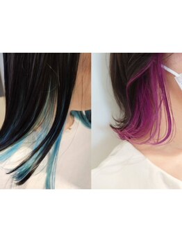 柔らかな質感と透明感あふれる仕上がりに！お顔映えまで明るく♪インナーカラーも大人気★