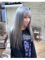 ヲタク(wotaku.)&nbsp;シルバーカラーブルーシルバーホワイトグレーハイトーンロング