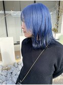 逆インナーカラー、ブルー sono