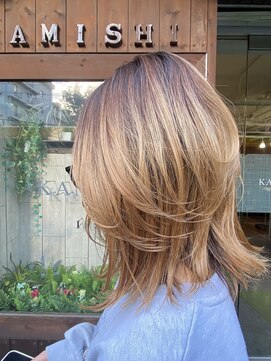 髪師 ケンジロウ(Kenjiro) 軽さの出るミディアムレイヤー