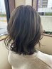 人気no.1ブリーチ なしで透明感カラー￥７１５０→￥５５００　浜田/髪質改善