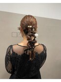 ヘアセット☆編み下ろしアレンジ
