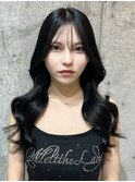 アッシュカラー×ウェーブヘア[韓国/前髪/新宿/レイヤーカット]