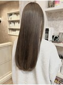 福山美容室Caary ブリーチくすみベージュ透明感イルミナカラー