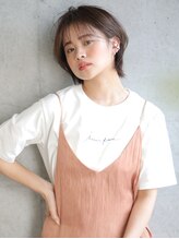 アエル 宝塚南口駅前店(aeru)&nbsp;うるつやミニボブ【宝塚南口駅/髪質改善/白髪ぼかし】