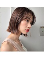 大人切りっぱなしボブ：kasumi