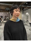 マッシュショートパーマ