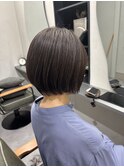 まるみショートボブ×美髪ストレート