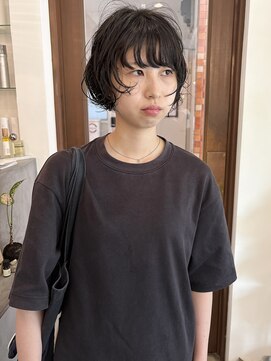 ネッコ(necco) フェイスレイヤー×ボブパーマ