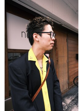 ソーレ(sole) yosuke金髪スパイキーショートメンズショート刈り上げ無し