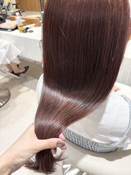 エンス 銀座(Ence) ココアブラウン/ミディアムレイヤー/オリーブグリーン/小顔/銀座