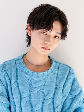 ヘアサロン ガリカ 表参道(hair salon Gallica) モテ髪アップバング×ウルフパーマ/くせ毛風パーマ