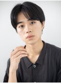 爽やかセンターパート就活スーツツーブロックメンズカットe与野!