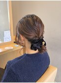 イベント前におすすめ☆きれいめシニヨンアレンジ/ヘアセット